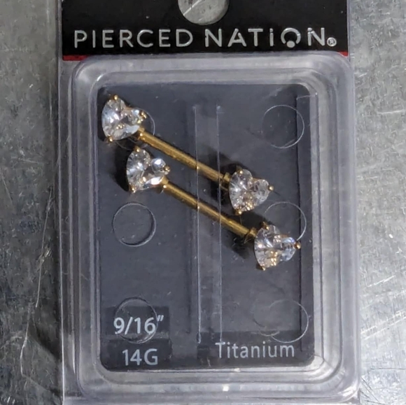 Titanium Nipple Rings, Bundle of 3 - Picture 2 of 3